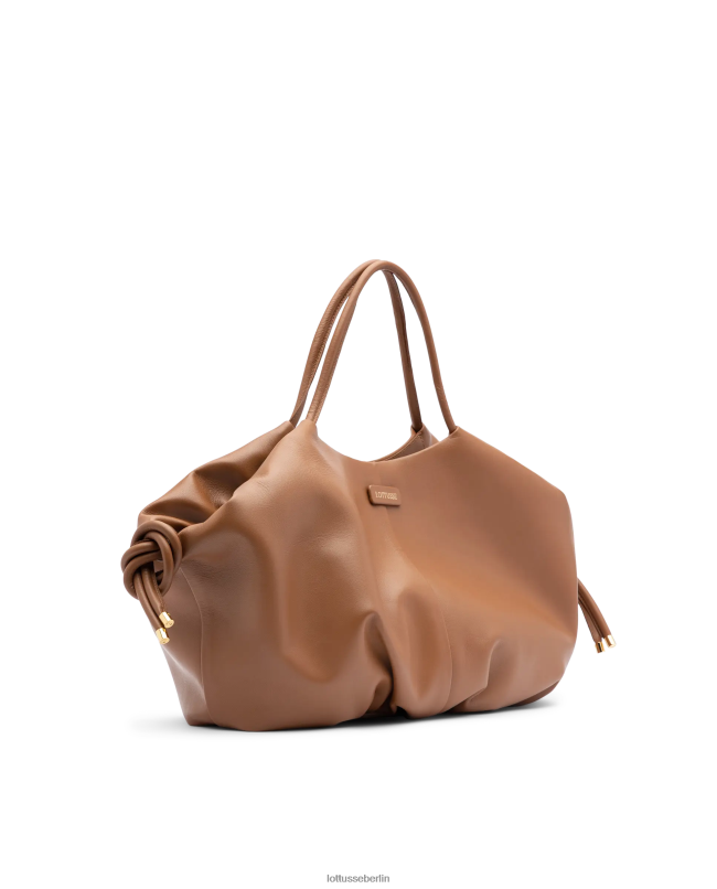 Lottusse Frauen Weiche Umhängetasche „Serena Lamb“. 22LP0329 braun Zubehör