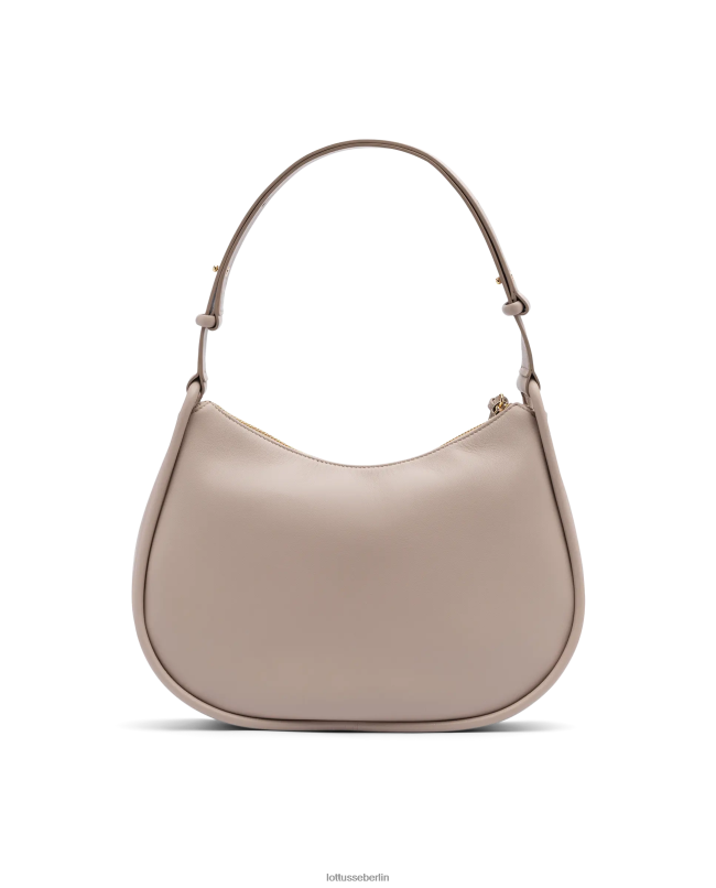 Lottusse Frauen Weiche Umhängetasche „Serena Lamb“. 22LP0333 Beige Zubehör