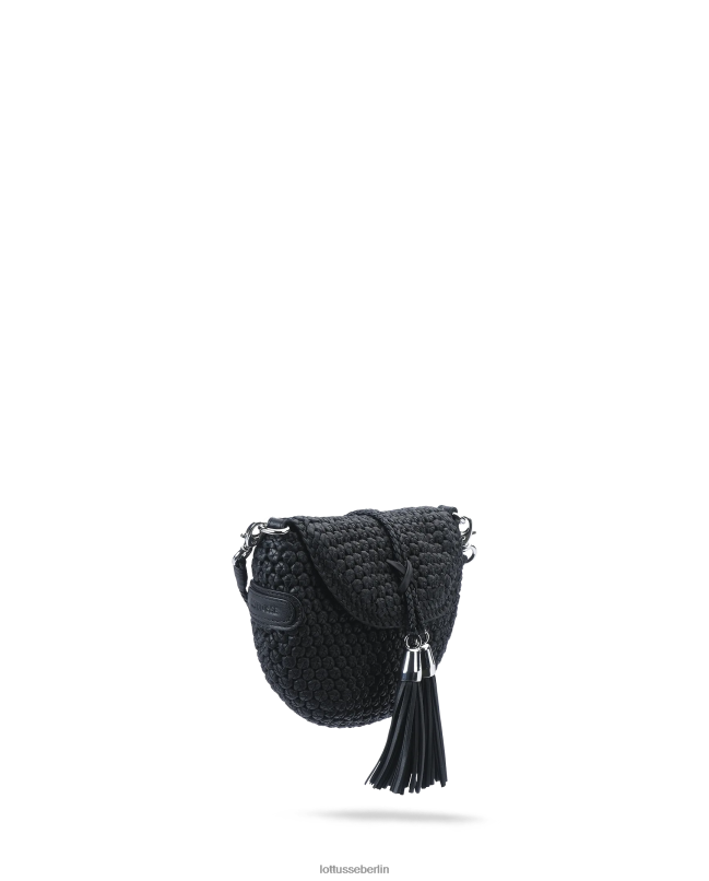 Lottusse Frauen Noodbag Merino Lamm weiche Umhängetasche 22LP0336 Schwarz Zubehör