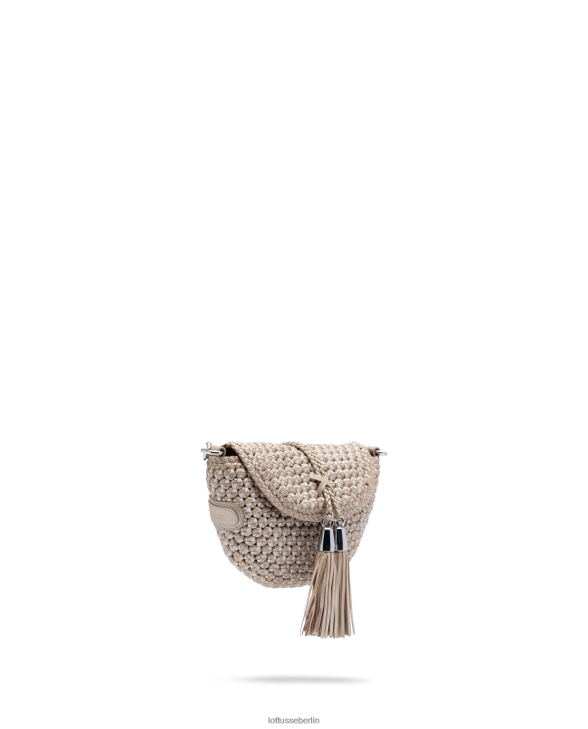 Lottusse Frauen Noodbag Merino Lamm weiche Umhängetasche 22LP0338 Silber Zubehör