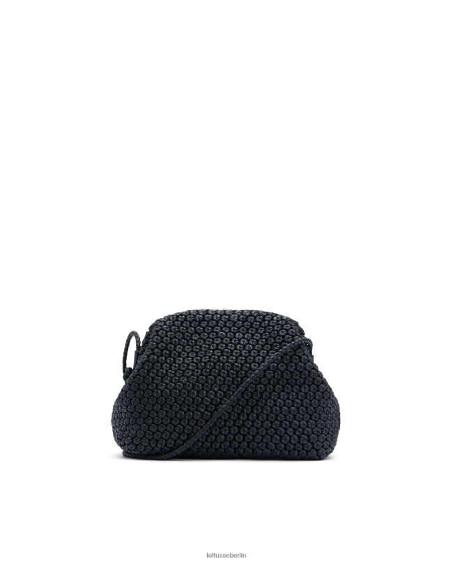 Lottusse Frauen Noodbag Merino Lamm weiche Umhängetasche 22LP0347 Schwarz Zubehör