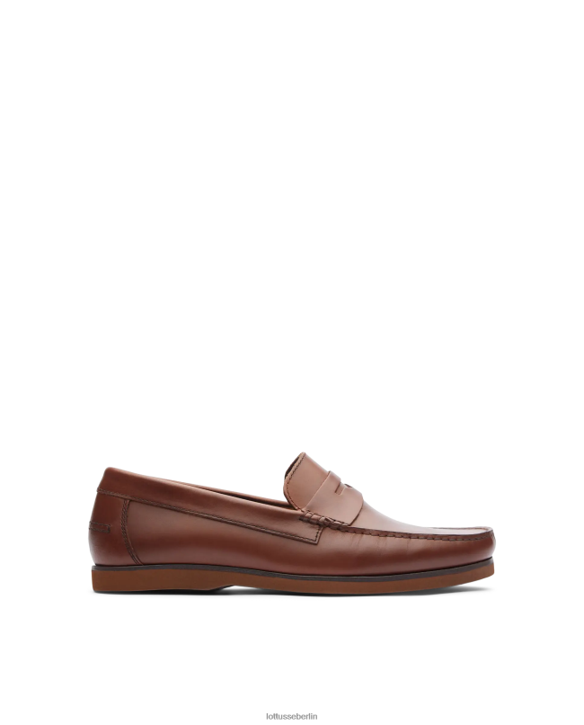 Lottusse Männer Bootsschuhe aus Ozeanwachs-Kalbsleder 22LP0104 braun Schuhwerk
