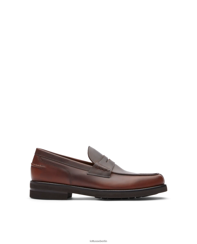 Lottusse Männer Daytona Bootsschuhe aus gewachstem Kalbsleder 22LP0134 braun Schuhwerk