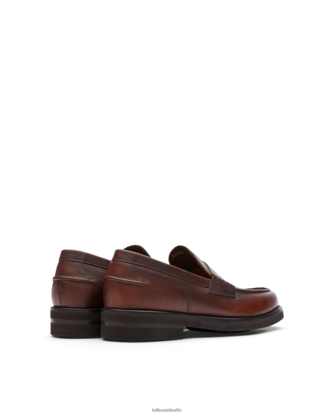 Lottusse Männer Daytona Bootsschuhe aus gewachstem Kalbsleder 22LP0134 braun Schuhwerk