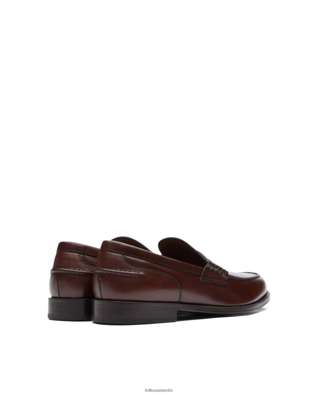 Lottusse Männer Daytona-Bootsschuhe aus hellem Kalbsleder 22LP04 braun Schuhwerk