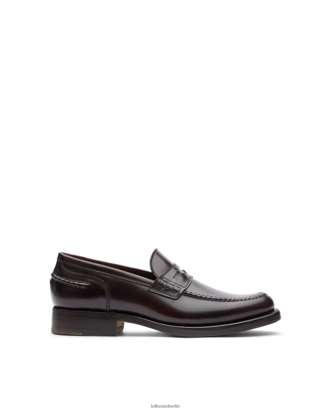 Lottusse Männer Kingstown Shell Horse Cordovan Bootsschuhe 22LP060 kastanienbraun Schuhwerk