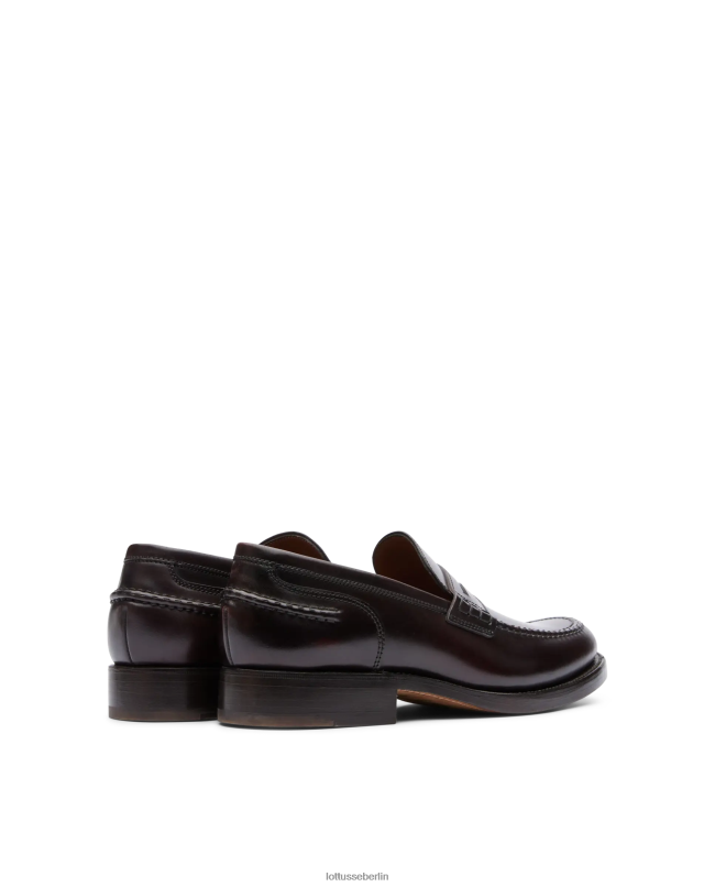 Lottusse Männer Kingstown Shell Horse Cordovan Bootsschuhe 22LP060 kastanienbraun Schuhwerk