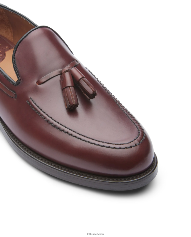 Lottusse Männer Klasse Bootsschuhe aus hellem Kalbsleder 22LP029 kastanienbraun Schuhwerk