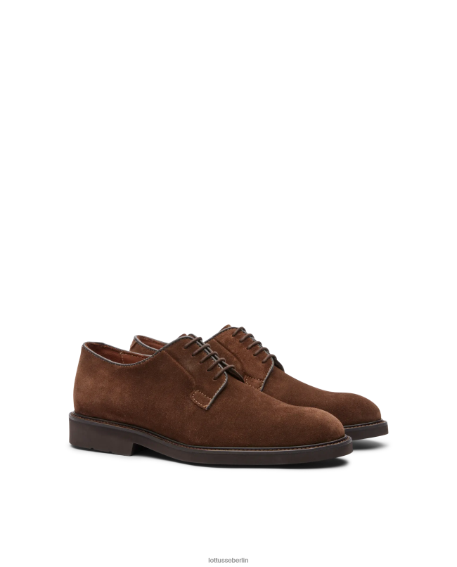 Lottusse Männer Baltimore-Wildleder-Kalbsderby 22LP0150 braun Schuhwerk