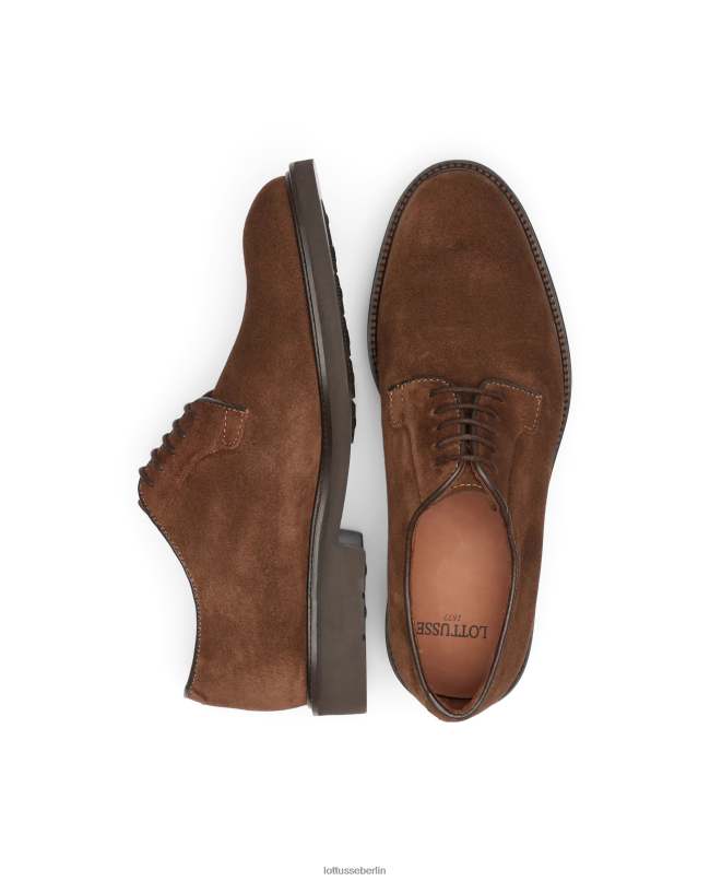 Lottusse Männer Baltimore-Wildleder-Kalbsderby 22LP0150 braun Schuhwerk