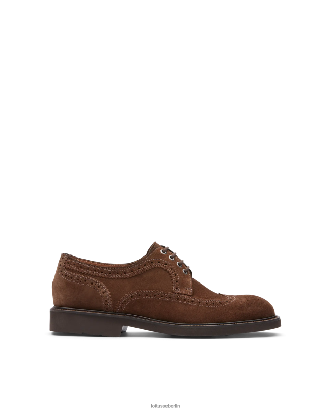 Lottusse Männer Baltimore-Wildleder-Kalbsderby 22LP0158 braun Schuhwerk