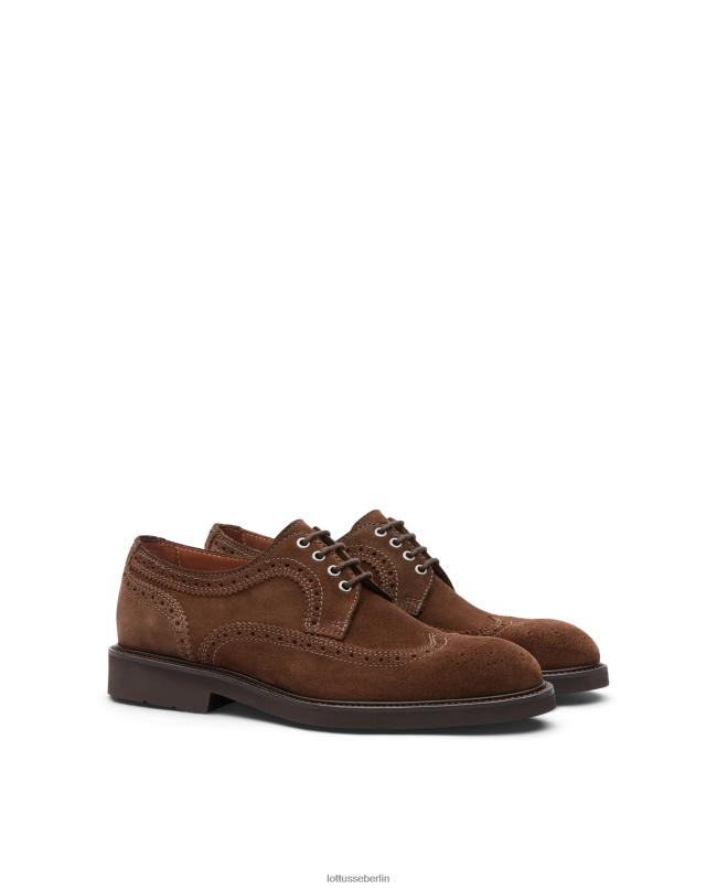 Lottusse Männer Baltimore-Wildleder-Kalbsderby 22LP0158 braun Schuhwerk
