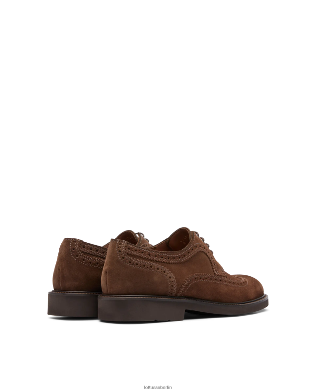 Lottusse Männer Baltimore-Wildleder-Kalbsderby 22LP0158 braun Schuhwerk