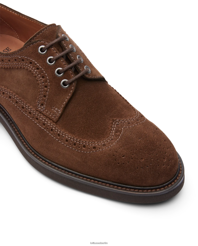 Lottusse Männer Baltimore-Wildleder-Kalbsderby 22LP0158 braun Schuhwerk