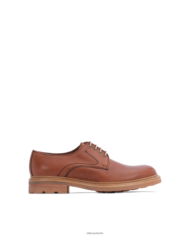 Lottusse Männer Bonaire-Kalbsleder-Soft-Derby 22LP0131 braun Schuhwerk