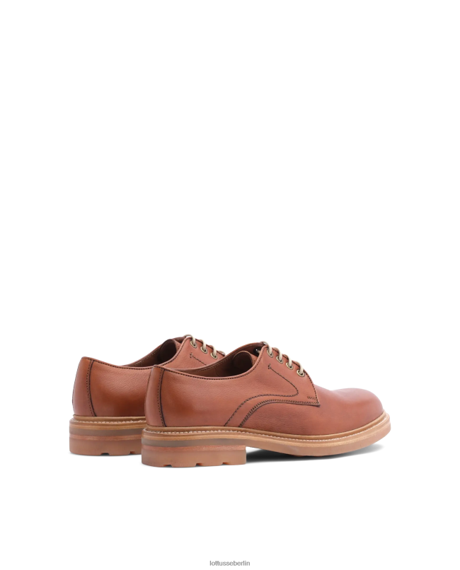Lottusse Männer Bonaire-Kalbsleder-Soft-Derby 22LP0131 braun Schuhwerk