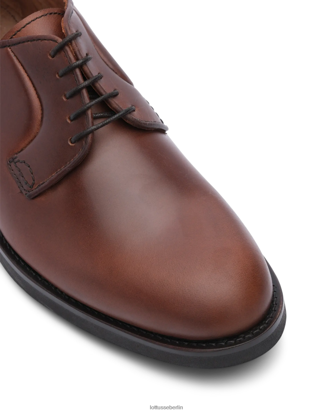 Lottusse Männer Chelsea Wax Calf Derby 22LP0185 braun Schuhwerk