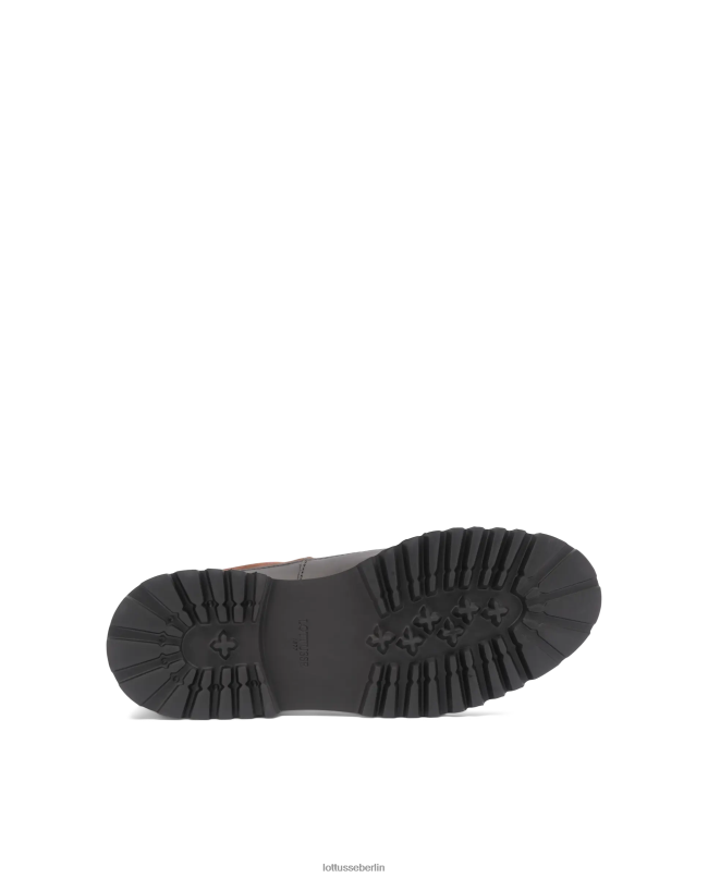 Lottusse Männer Covent Derby aus Kalbsleder mit Gummi-Finish 22LP0175 braun Schuhwerk