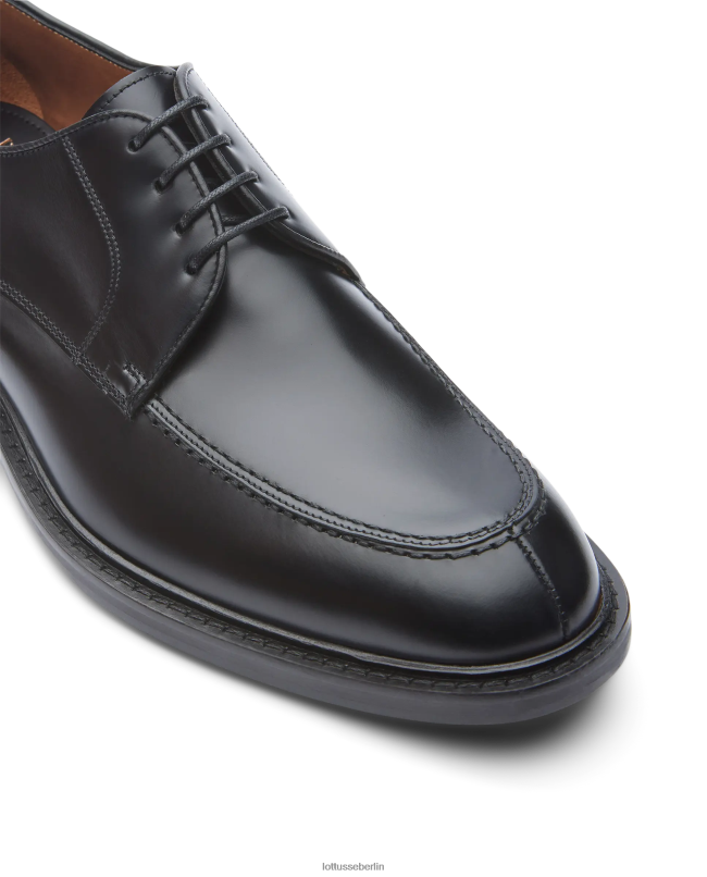 Lottusse Männer Harrys Bright Calf Derby 22LP024 Schwarz Schuhwerk