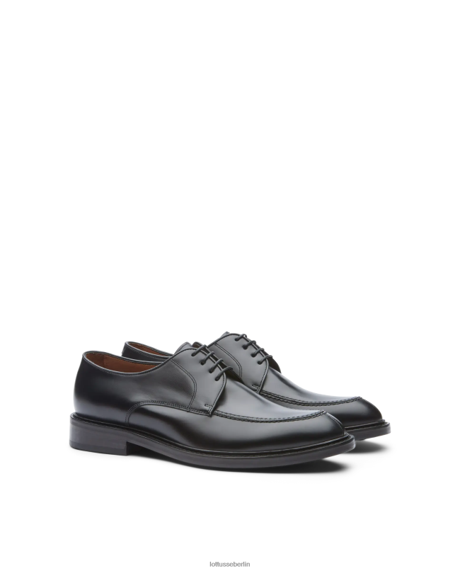 Lottusse Männer Harrys Bright Calf Derby 22LP024 Schwarz Schuhwerk