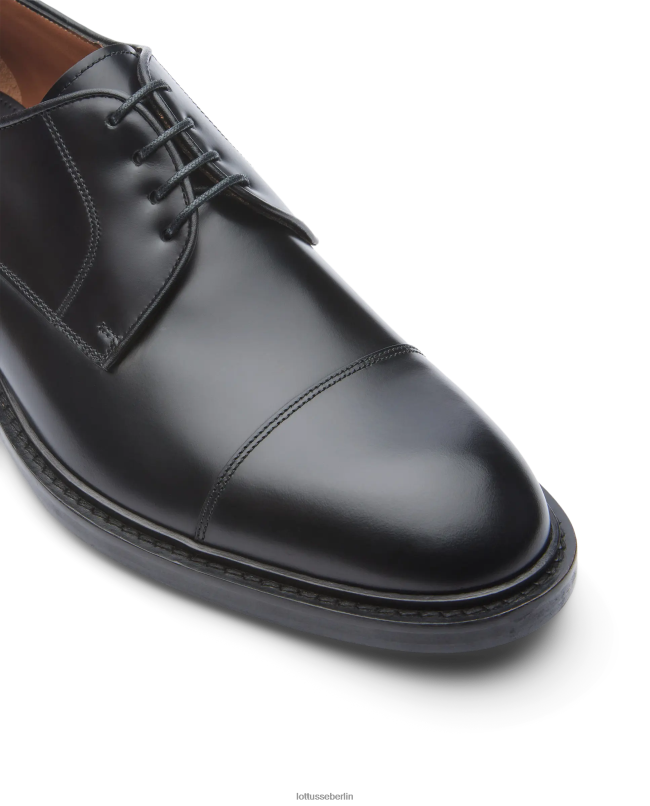 Lottusse Männer Harrys Bright Calf Derby 22LP025 Schwarz Schuhwerk