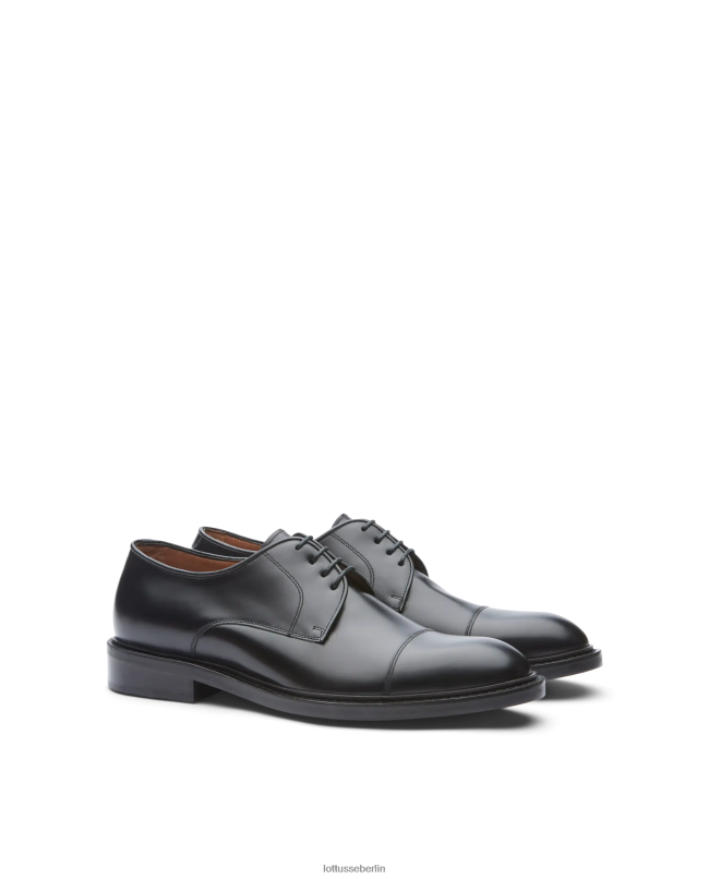 Lottusse Männer Harrys Bright Calf Derby 22LP025 Schwarz Schuhwerk