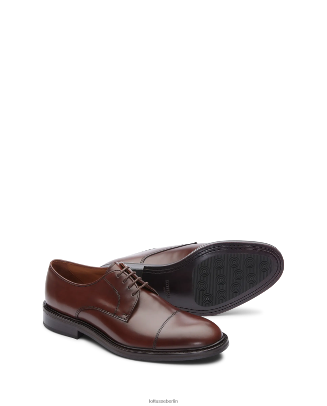 Lottusse Männer Harrys Bright Calf Derby 22LP026 braun Schuhwerk