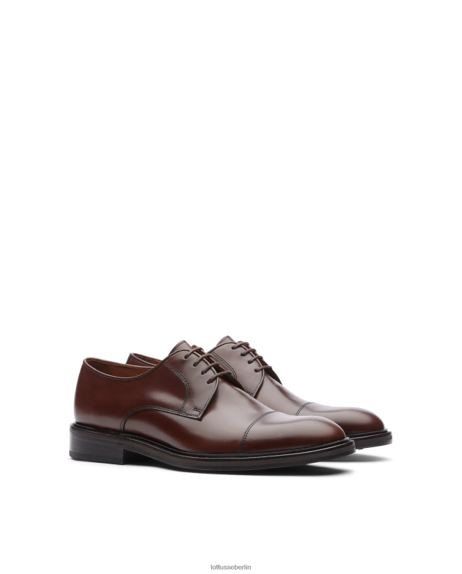 Lottusse Männer Harrys Bright Calf Derby 22LP026 braun Schuhwerk