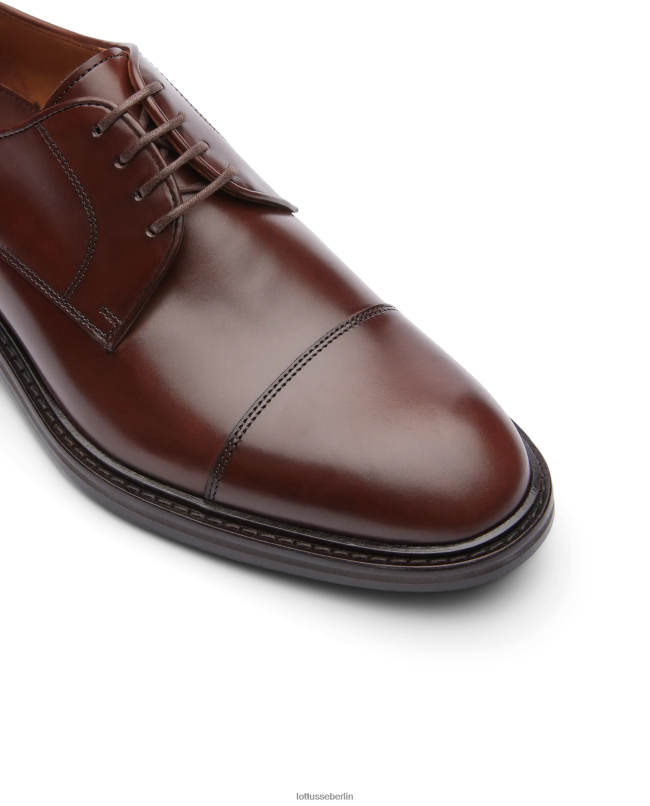 Lottusse Männer Harrys Bright Calf Derby 22LP026 braun Schuhwerk