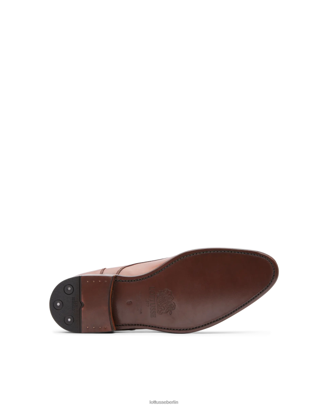 Lottusse Männer Hochwertiges Crust-Anilin-Kalb-Derby 22LP066 braun Schuhwerk