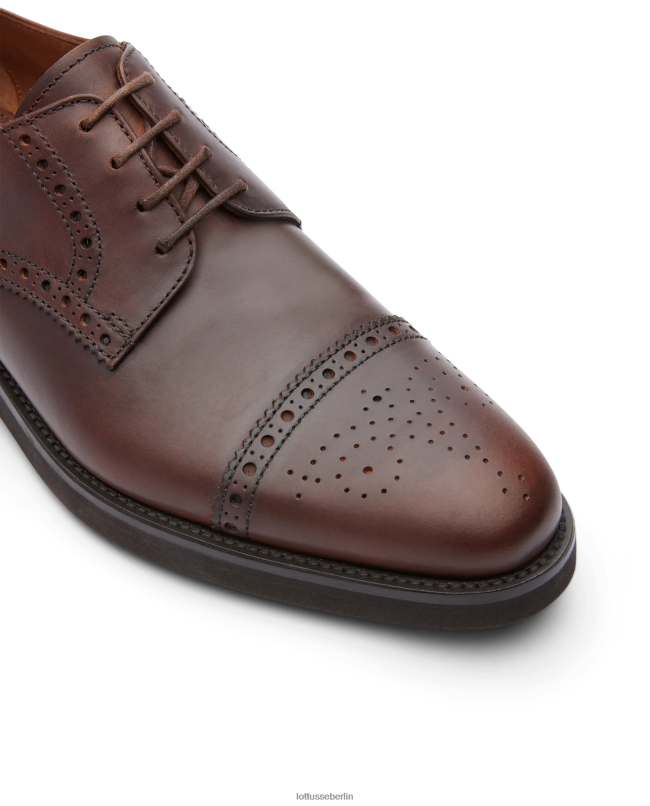 Lottusse Männer Holborn Wax Calf Derby 22LP0148 braun Schuhwerk
