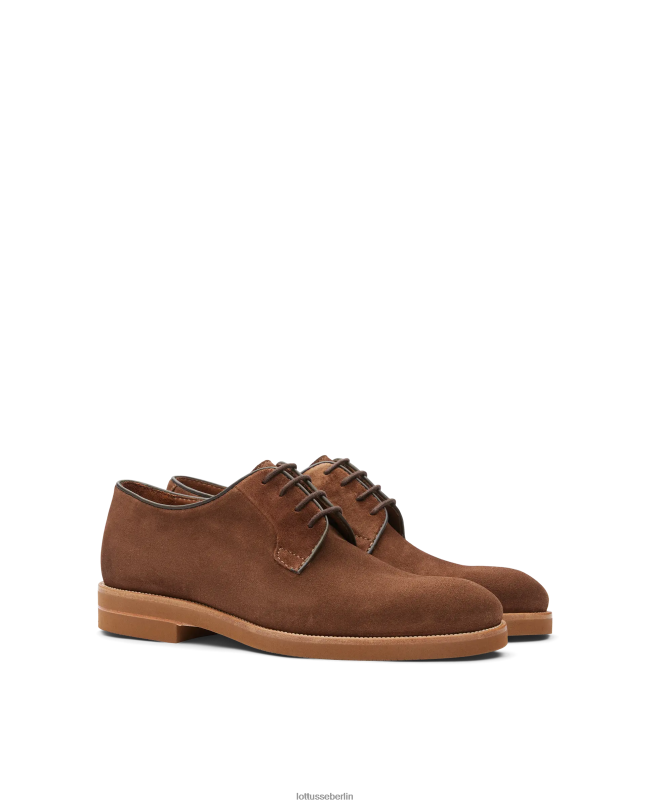 Lottusse Männer Niza-Wildleder-Kalbs-Derby 22LP0109 braun Schuhwerk