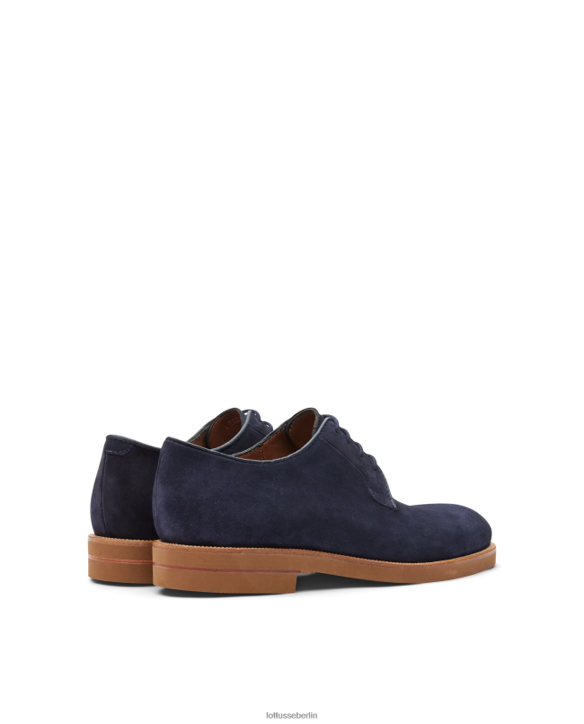 Lottusse Männer Niza-Wildleder-Kalbs-Derby 22LP0110 Marineblau Schuhwerk