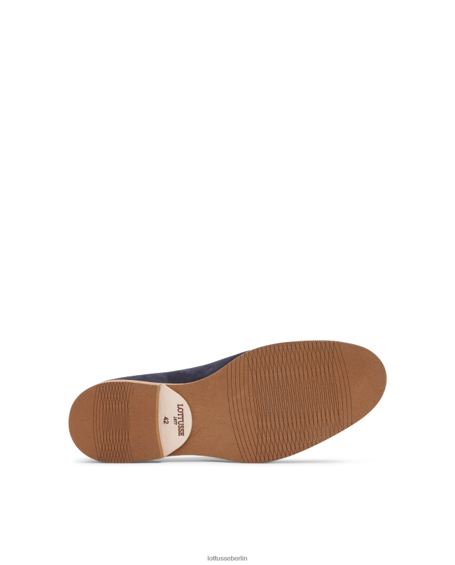 Lottusse Männer Niza-Wildleder-Kalbs-Derby 22LP0110 Marineblau Schuhwerk