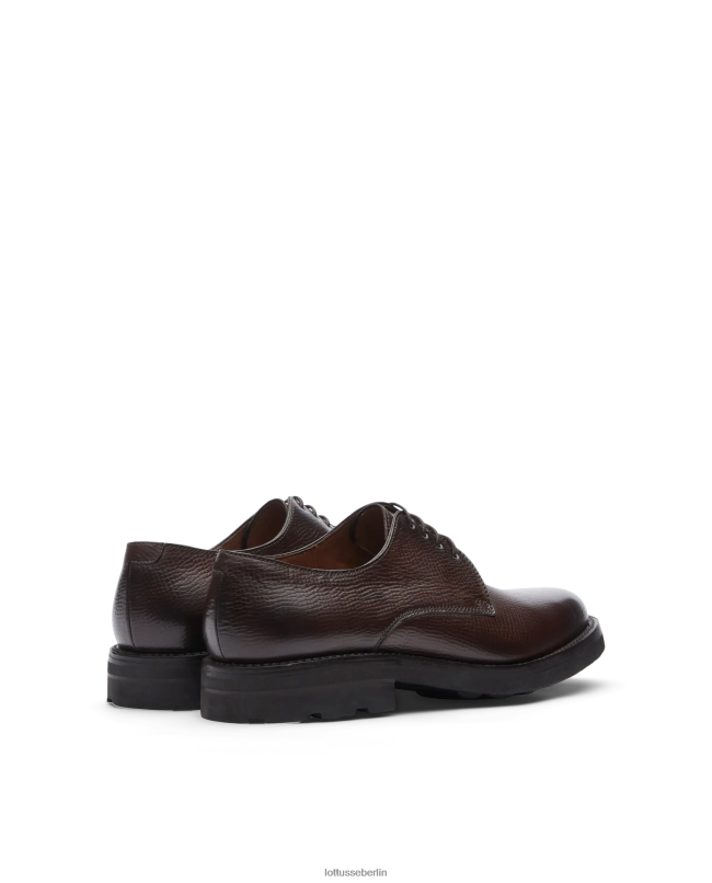 Lottusse Männer Premium Crust Anilin Embossy Kalbsleder 22LP053 braun Schuhwerk