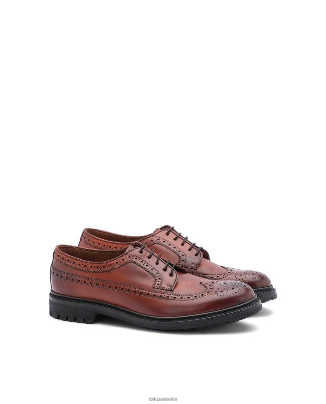Lottusse Männer Walton Crust Anilin Kalb Derby 22LP056 braun Schuhwerk