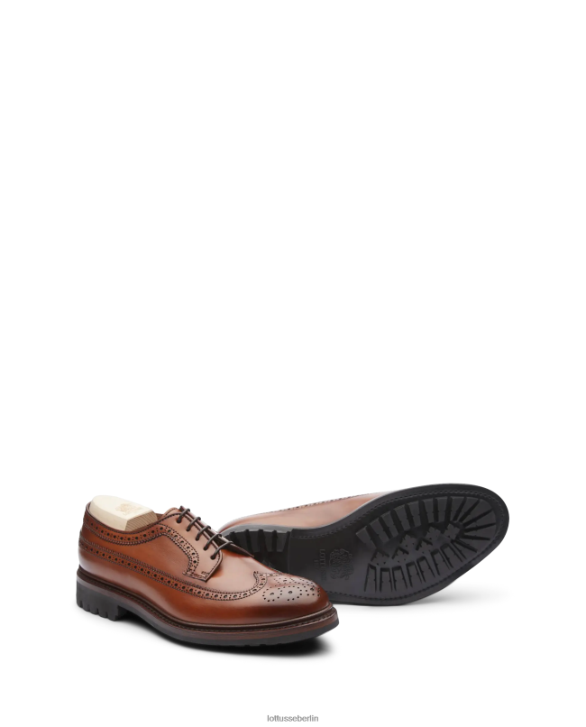 Lottusse Männer Walton Crust Anilin Kalb Derby 22LP056 braun Schuhwerk