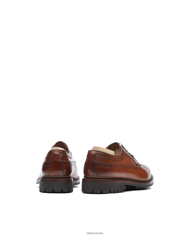 Lottusse Männer Walton Crust Anilin Kalb Derby 22LP056 braun Schuhwerk