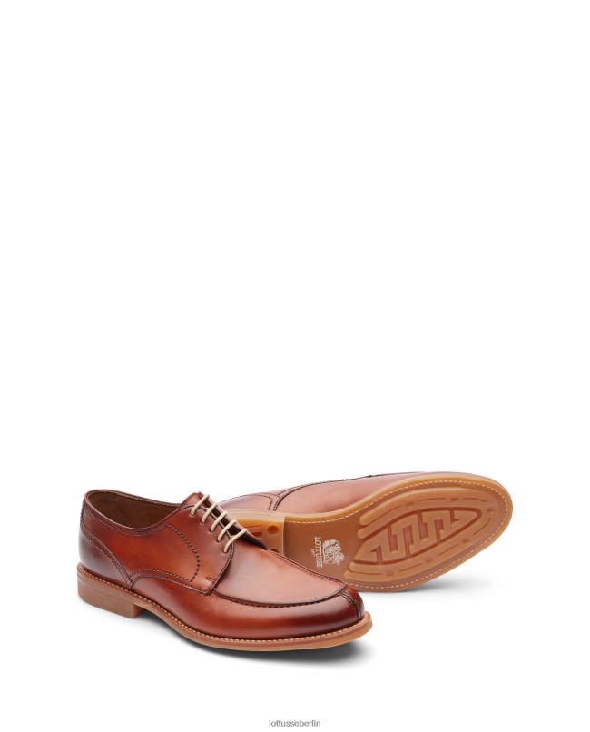 Lottusse Männer Walton Crust Anilin Kalb Derby 22LP061 braun Schuhwerk