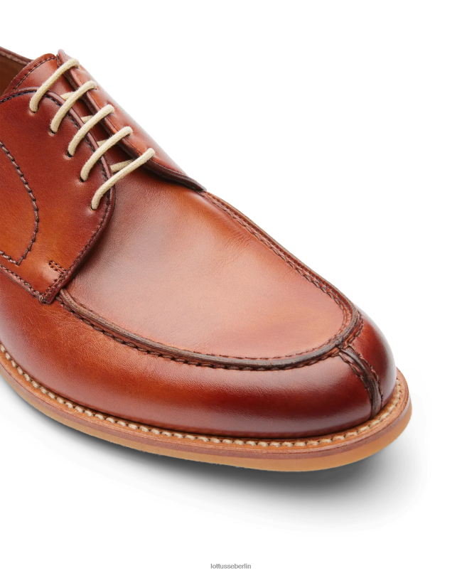 Lottusse Männer Walton Crust Anilin Kalb Derby 22LP061 braun Schuhwerk