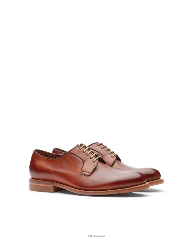 Lottusse Männer Walton Crust Anilin Kalb Derby 22LP068 braun Schuhwerk