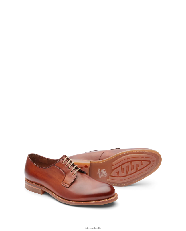 Lottusse Männer Walton Crust Anilin Kalb Derby 22LP068 braun Schuhwerk