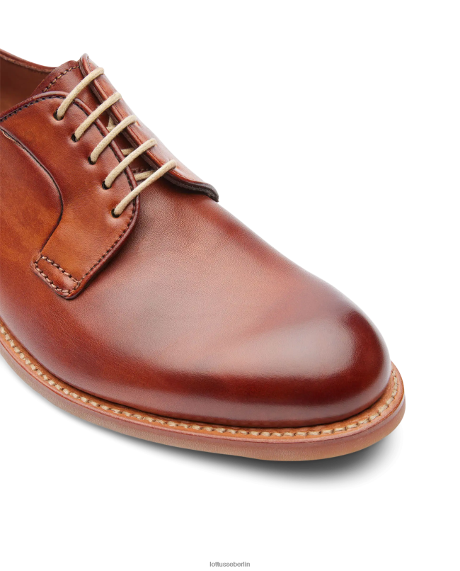 Lottusse Männer Walton Crust Anilin Kalb Derby 22LP068 braun Schuhwerk
