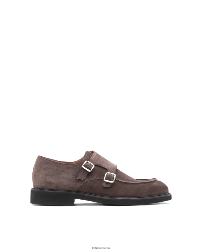 Lottusse Männer Baltimore Monk-Schuhe aus Kalbswildleder 22LP0165 grau Schuhwerk