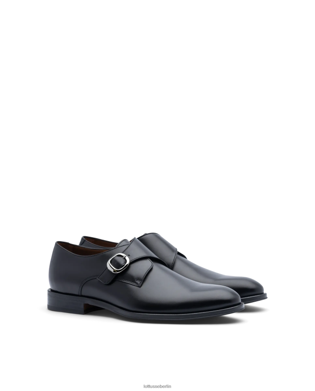 Lottusse Männer Lenox bürstet Wadenmönche ab 22LP012 Schwarz Schuhwerk