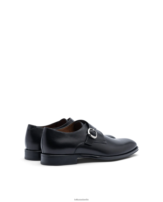 Lottusse Männer Lenox bürstet Wadenmönche ab 22LP012 Schwarz Schuhwerk