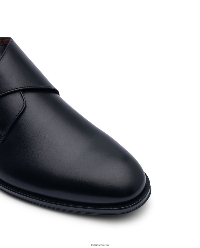 Lottusse Männer Lenox bürstet Wadenmönche ab 22LP012 Schwarz Schuhwerk