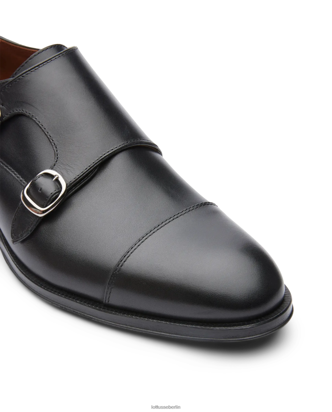 Lottusse Männer Lenox bürstet Wadenmönche ab 22LP06 Schwarz Schuhwerk