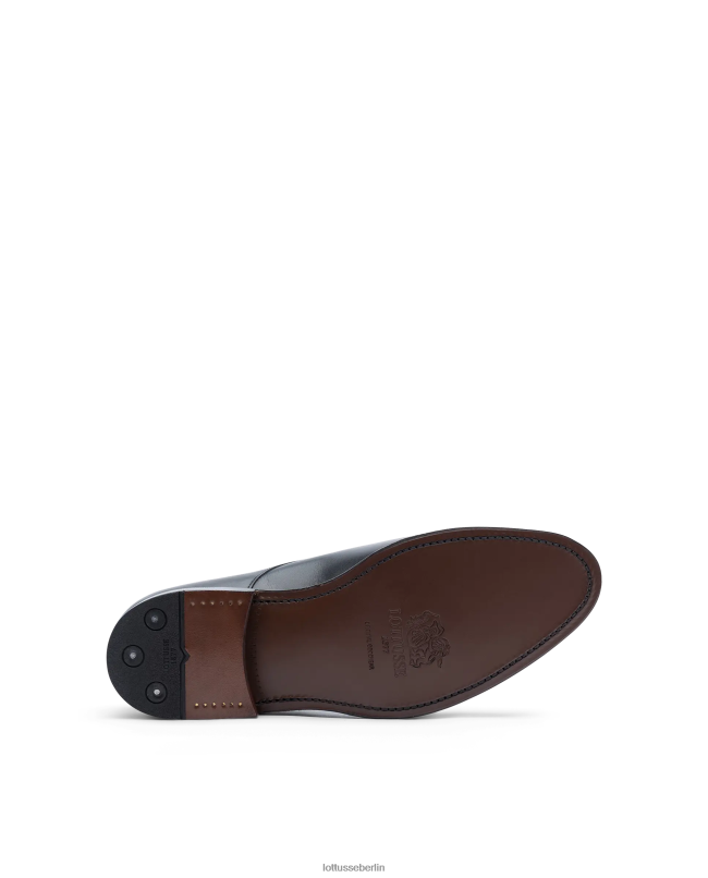 Lottusse Männer Premium-Crust-Anilin-Kalbsmonks 22LP047 Schwarz Schuhwerk
