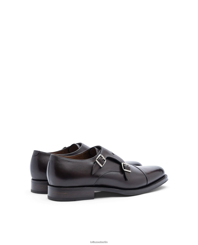 Lottusse Männer Premium-Crust-Anilin-Kalbsmonks 22LP048 Mokka Schuhwerk